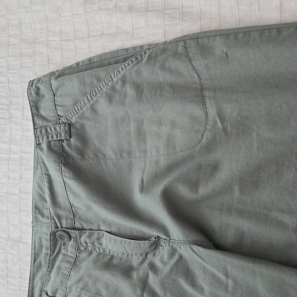 SANDRO Light Khaki Cropped Cargo Pants Size 6 - Picture 6 of 10